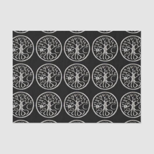 Baumstruktur des Testpapiers Seidenpapier (Vorderseite)