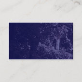 Baumstruktur - Dunkelblau Visitenkarte (Rückseite)