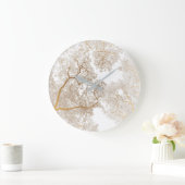 Baumstruktur Karte 1 Große Wanduhr (Zuhause)