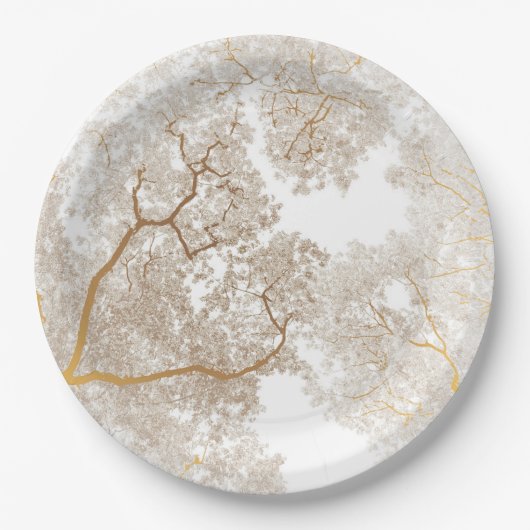 Baumstruktur Karte 1 Pappteller (Vorderseite)