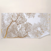 Baumstruktur Karte 1 Strandtuch (Vorderseite)