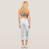 Baumstruktur Karte 3 Capri Leggings (Rückseite)