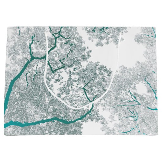 Baumstruktur Karte 3 Große Geschenktüte (Vorderseite)