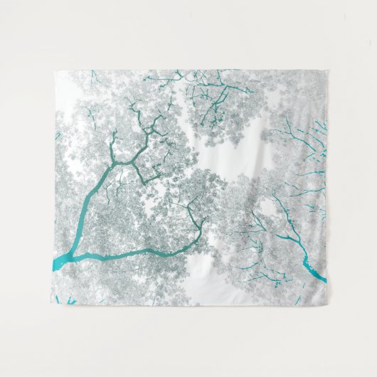 Baumstruktur Karte 3 Wandteppich (Vorderseite (Horizontal))