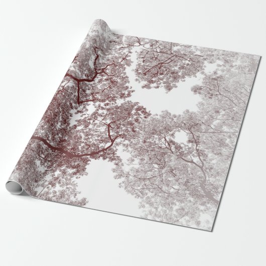 Baumstruktur Karte 4 Geschenkpapier (Ungerollt)