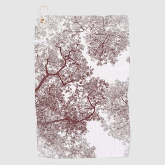 Baumstruktur Karte 4 Golfhandtuch (Vorderseite)