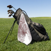 Baumstruktur Karte 4 Golfhandtuch (Gras)