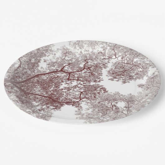 Baumstruktur Karte 4 Pappteller (Schrägansicht)