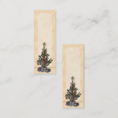 Baumstruktur, Lesezeichen oder Visitenkartenstempe Mini Visitenkarte (Vorne/Hinten)