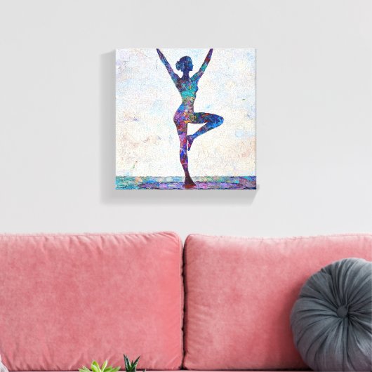 Baumstruktur Pose Canvas Print Leinwanddruck (Insitu (Wohnzimmer))