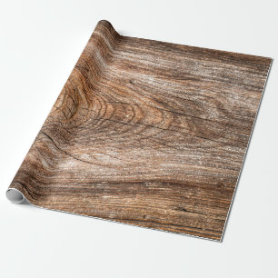 Baumstruktur Rohholz Geschenkpapier