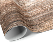 Baumstruktur Rohholz Geschenkpapier (Rolleneckpunkt)