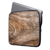 Baumstruktur Rohholz Laptopschutzhülle (Vorderseite Links)