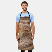 Baumstruktur Rohholz Schürze (Getragen)