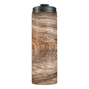 Baumstruktur Rohholz Thermosbecher