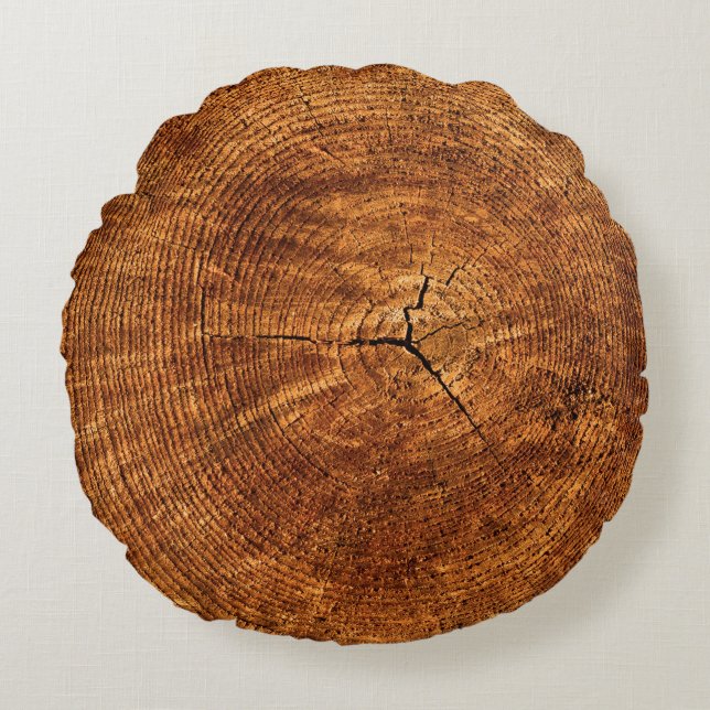 Baumstruktur Rundes Kissen (Vorderseite)