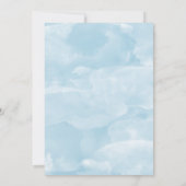 Baumstruktur Silhouette Green Blue Family Wiederse Einladung (Rückseite)