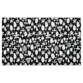 Baumstruktur und Blattform Muster 051017 - Wt on B Stoff (Fat Quarter (45,7 x 55,9 cm))