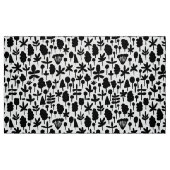 Baumstruktur und Leaf-Formmuster 051017 - Schwarz Stoff (Fat Quarter (45,7 x 55,9 cm))