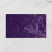 Baumstruktur - Violett Visitenkarte (Rückseite)