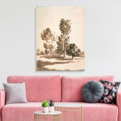 Baumstudie (Stift & Tinte auf Papier) Leinwanddruck (Insitu (Wohnzimmer))