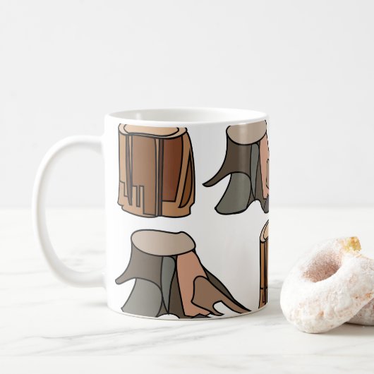Baumstumpf Arborist Baumpfleger Kaffeetasse (Mit Donut)