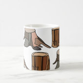 Baumstumpf Arborist Baumpfleger Kaffeetasse (Mittel)