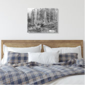 Baumstumpf durch Donner-Party abgeschnitten Leinwanddruck (Insitu (Schlafzimmer))