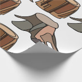 Baumstumpf Geschenkpapier (Ecke)