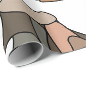 Baumstumpf Geschenkpapier (Rolleneckpunkt)