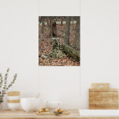 Baumstumpf im Wald Poster (Küche)