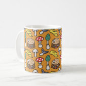 Baumstumpf-Pilz-Muster Kaffeetasse (Vorderseite Links)