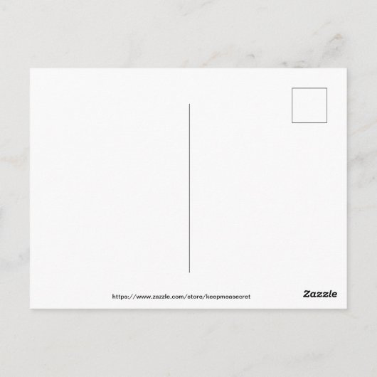 Baumstumpf Postkarte (Rückseite)