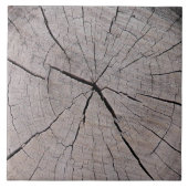 Baumstumpf rustikal natürlichen Hintergrund Fliese (Vorderseite)