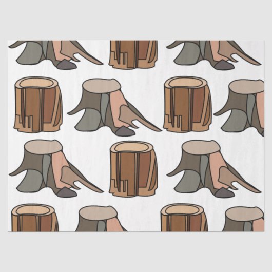 Baumstumpf Seidenpapier (Vorderseite)