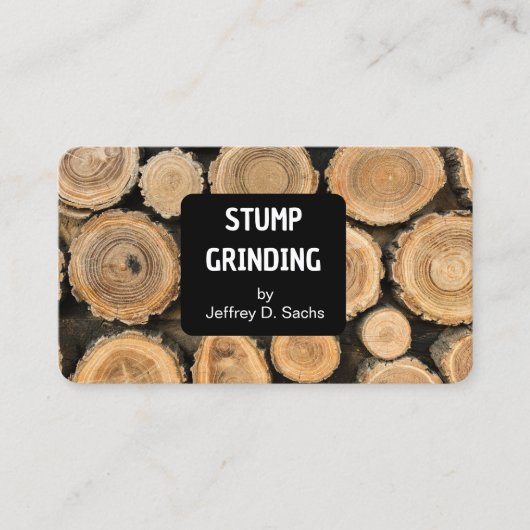 Baumstumpf Visitenkarte (Vorderseite)