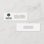 Baumsymbol / Landscaper Mini Visitenkarte (Vorne/Hinten)