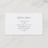 Baumtop - Geben Sie Ihren Namen ein Visitenkarte (Rückseite)