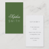 Baumtop - Geben Sie Ihren Namen ein Visitenkarte (Vorne/Hinten)