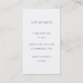 Baumtop - Geben Sie Ihren Namen ein Visitenkarte (Rückseite)