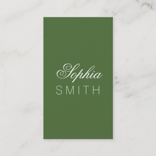 Baumtop - Geben Sie Ihren Namen ein Visitenkarte (Vorderseite)