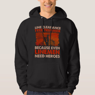 Baumtrimmer für Leitungsfreimachung - Baumpfleger Hoodie