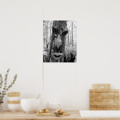 Baumtroll auf einem Big Cypress-Baum. Poster (Küche)