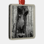 Baumtroll auf einem Big Cypress-Baum. Silbernes Ornament (Rechts)