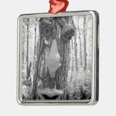 Baumtroll auf einem Big Cypress-Baum. Silbernes Ornament (Links)