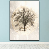 Baumuhr Leinwanddruck (Insitu (Holzboden))