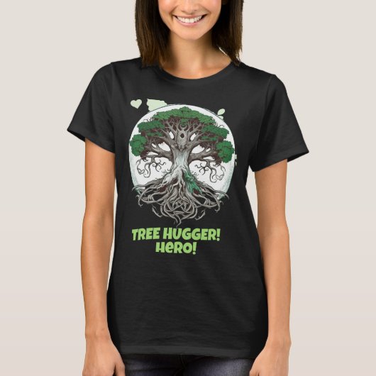 Baumumarmer-Held Eco Friendly T-Shirt (Vorderseite)