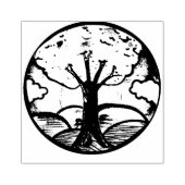 Baumumarmer Kunst Gummistempel (Prägung)