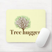Baumumarmung mit Baumillustration Mousepad (Mit Mouse)