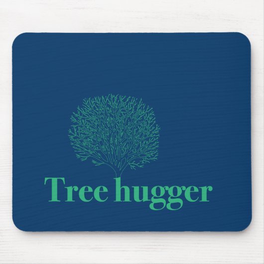 Baumumarmung mit Baumillustration Mousepad (Vorne)
